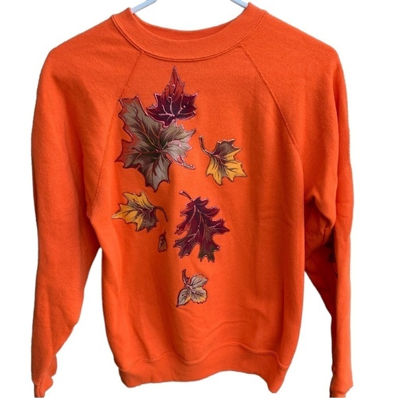 Vintage Fall Leaves Crewneck Sweatshirt - Picture 1 of 6
